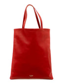 La Rose La Rose Leather Tote Bag Red