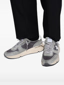 Golden Goose Running Net Upper Suede Toe And Spur Leather Star And Heel