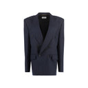 Saint Laurent Double Breasted Wool Jacket