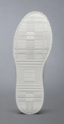 Thom Browne Collegiate Low Top Trainer W/ Tartan Tread Sole In Organic Canvas