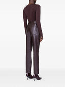 Anine Bing Sylvie T-shirt à manches longues Marron foncé