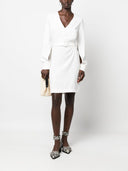 Parosh Parosh Belted V Neck Minidress