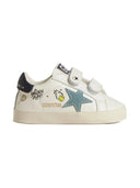 Golden Goose Baby School Nappa Upper With Prints Suede Star Leather Heel