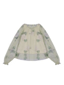 Monnalisa Topp Tulle Foderato Tulle