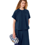 Max Mara Weekend Educata Blaues Hemd