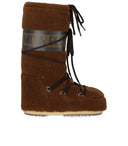 Moon Boot Icon Fleece Brauner Schneestiefel