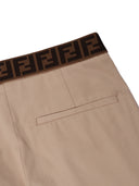Fendi Jr Pantalone Eavy Gabardine