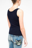 La Rose La Rose Canotta Cash Blu Navy