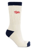 Golden Goose Socks Full Rib/Bi Color/Golden Embroidery/Ripped