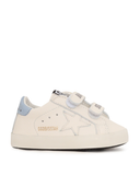 Golden Goose sneakers babyschoolset nappa bovenwerk strepen en sterleren hak wit/power blauw