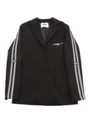 Msgm Fabric Tecnical Blazer Girl Nero/Black