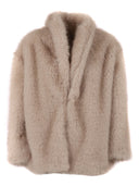 Msgm Manteau De Fourrure Fille