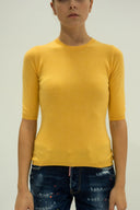 La Rose La Rose Maglia 3/4 Cashmere Ocra