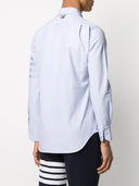 Thom Browne Classic Fit Shirt W/ 4 Bar In Oxford Satin Weave