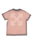 T-shirt spray teint en pièce blanc cassé S/S Rose Rose S