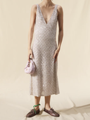 Miu Miu Embroidered Chiffon Dress