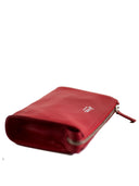 Trousse de maquillage en cuir minimaliste La Rose