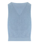 K.K. Hellblaues Strickoberteil