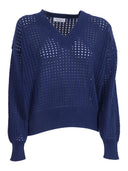 Kangra Cashmere Pullover A Rete Manica Lunga
