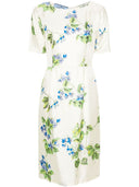 Prada Floral Print Twill Dress