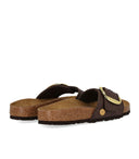 Birkenstock Madrid Raffia Big Buckle Carafe Sandal