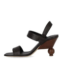 Max Mara Weekend Affetto Ebony Heeled Sandal