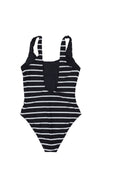 Anine Bing Jace One Piece Black And White Stripe