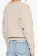Anine Bing Harry Shrunken Sweatshirt Paris Beige