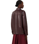 Max Mara Weekend Scatola Burgundy Shirt Jacket