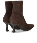 Sergio Levantesi Janet Dark Brown Heeled Enkle Boot