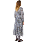 Max Mara Weekend Oboli Blue Floral Shirt Dress