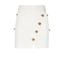 Elisabetta Franchi Ivory Mini Skirt