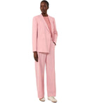 Max Mara Weekend Zinnia Pink Zweireihige Jacke