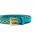 Prada Prada Skinny Eyelet Belt Turquoise