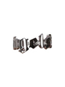 Anello rotondo con logo classico Palm Angels Argento Argento