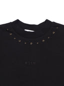 Msgm Studded Over Jersey T Shirt Girl