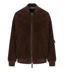 Myskin Dunkelbraune Oversize-Bomberjacke