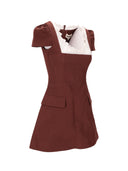 Shushu Tong Scalloped Short Sleeve Dress