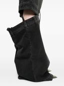 The Attico Lunghi High Rise Wide Leg Jeans