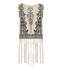 Pahiesa Formentera Ecru And Black Vest