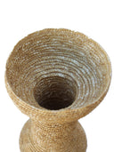 La Rose Raffia And Leather Vase