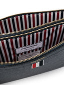 Thom Browne Logo Print Leather Cross Body Bag