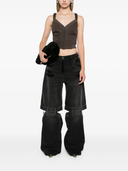 The Attico Lunghi High Rise Wide Leg Jeans