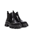 Prada Monolith Leather Ankle Boots