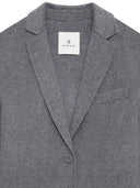 Blazer Anine Bing Quinn in misto cashmere grigio erica