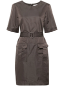 Parosh Pesca Belted Mini Dress
