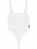 Marine Serre Recycled Mesh Flock Bodysuit