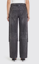 The Attico Long Pant Overdyed Treated Cotton Gabardine