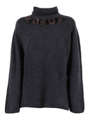 P.A.R.O.S.H. Maglia Collo Alto C/Ricamo