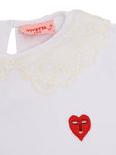 Vivetta T Shirt C/Collo Bianco